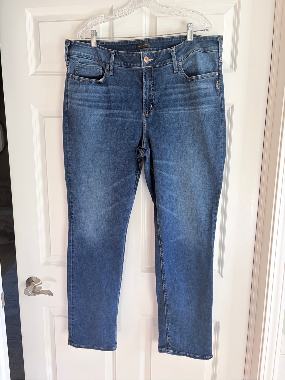 Silver Jeans Straight Leg in Medium Blue Wash